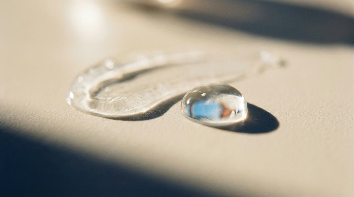 A single drop of the serum on bone